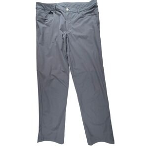 Lululemon Commission Pant Classic Charcoal Grey Warpstreme Mens 36 x 30 LM5838S